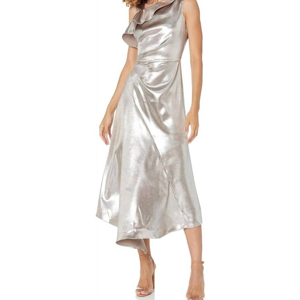 NWT Shoshanna Metallic Gold Dress